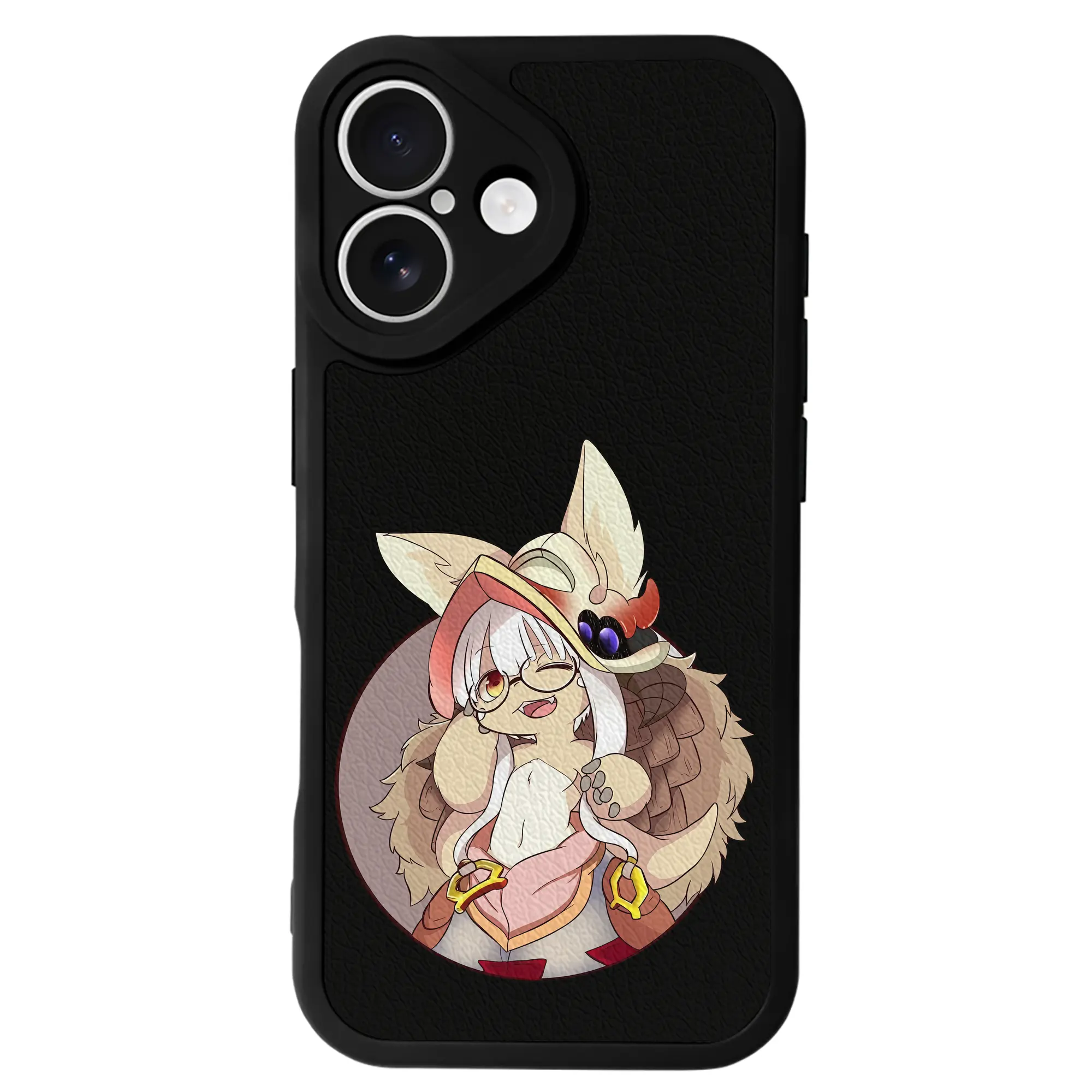 メイドインアビス グッズ,ナナチ - IPhone 16シリーズ対応 ・ シリコンスマホケース ・ レザー調 ・ 高精度フィット ・ 耐衝撃 ・ ワイヤレス充電対応 ・ 精密カット